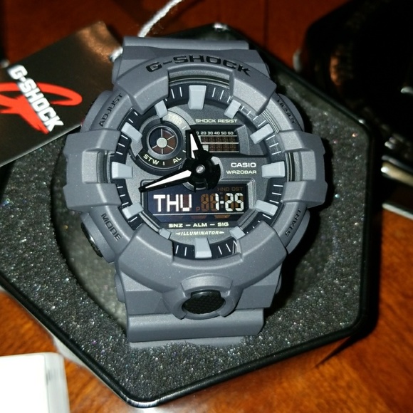 grey g shock watch